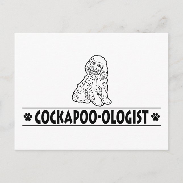 Humourous Cockapoo Postcard (Front)