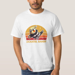 Humourous Cockatiel Art for Bird Lovers T-Shirt