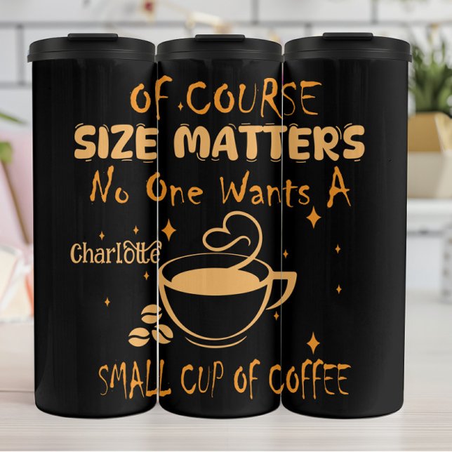Humourous Coffee Lovers Motivational Design Thermal Tumbler (Creator Uploaded)