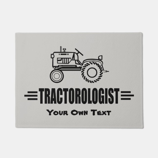 Humourous Customise It Tractor Doormat (Front)