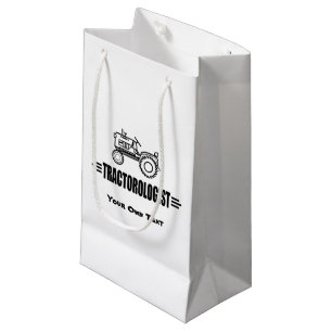 Humourous Customise It Tractor Small Gift Bag