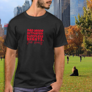 Humourous Dad Presents Black Letter T-Shirt