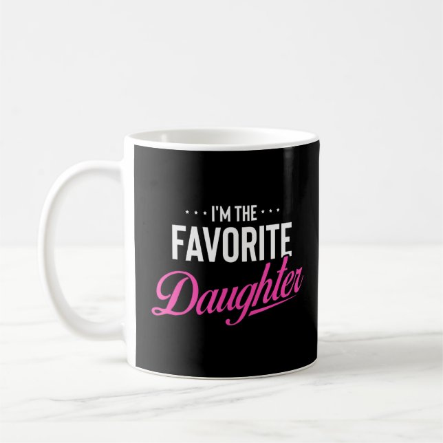 Humourous Daughters Best Loved Dearest Favourite S Coffee Mug (Left)