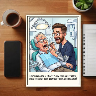 Humourous Dentist Office Cartoon Postcard