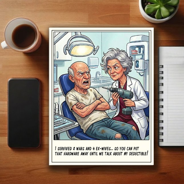 Humourous Dentist Office Cartoon Postcard (Creator Uploaded)