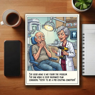 Humourous Dentist Office Cartoon Postcard