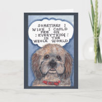 Humourous Dog Get Well Card Designer Art