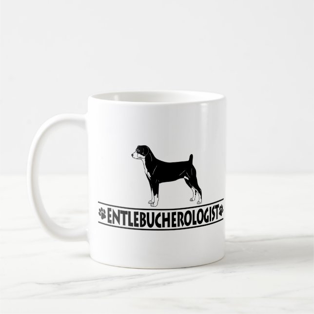 Humourous Entlebucher Coffee Mug (Left)