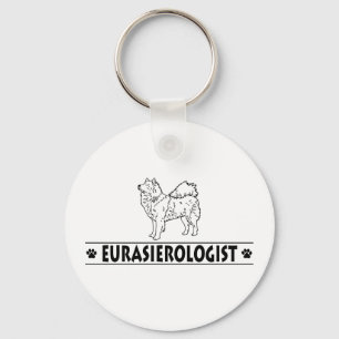 Humourous Eurasier Key Ring