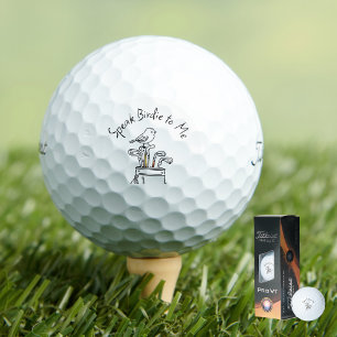 Humourous Father's Day Birdie Graphic Typography  Golf Balls