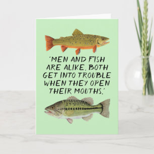 Humourous Fishing Card