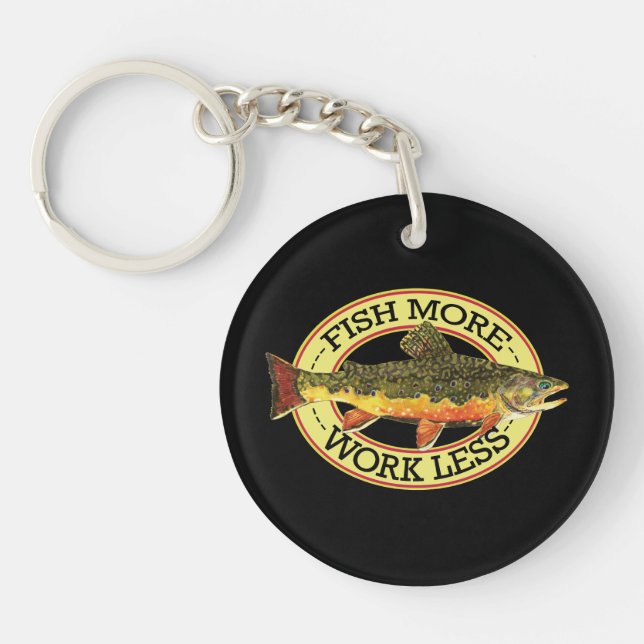 Humourous Fishing Key Ring (Front)