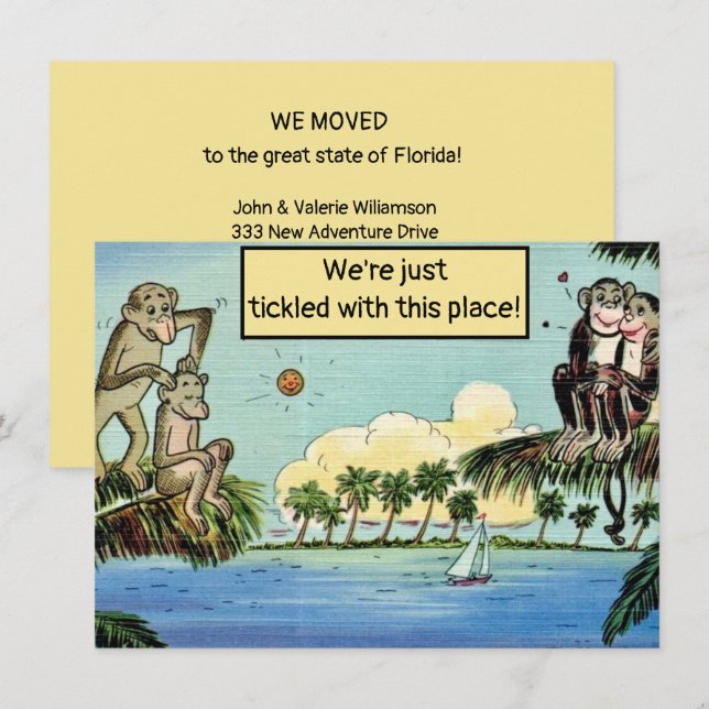 Humourous Florida Moving Announcement (Front/Back)