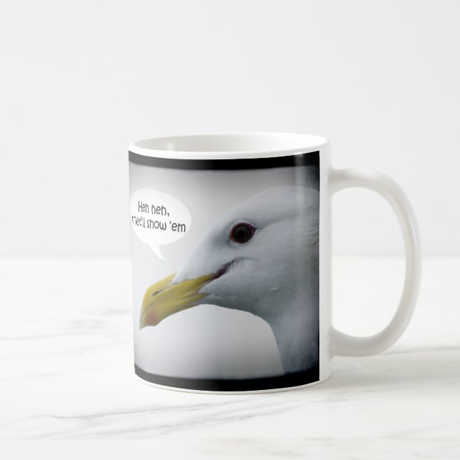 Humourous Friendly Seagull? NOT! Coffee Mug (Right)