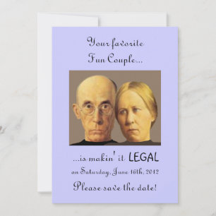 Humourous Fun Couple Unique Nerdy Save The Date