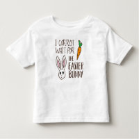 Humourous Funny Easter Quote Carrot Wait Bunny Cut