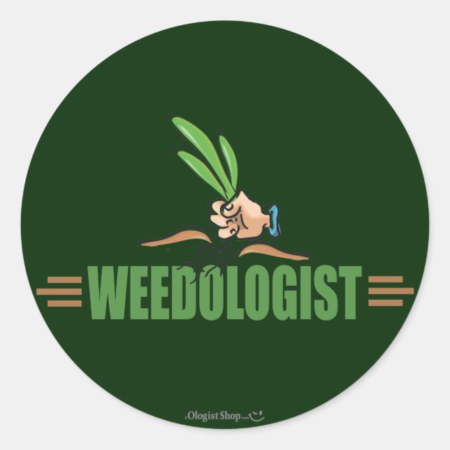 Humourous Gardening Classic Round Sticker (Front)