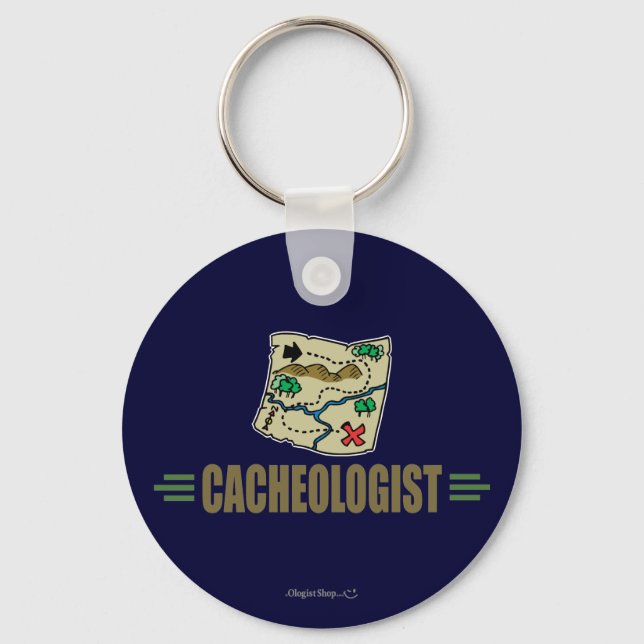 Humourous Geocaching Key Ring (Front)