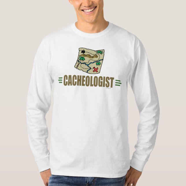 Humourous Geocaching T-Shirt (Front)