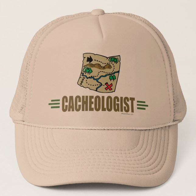 Humourous Geocaching Trucker Hat (Front)