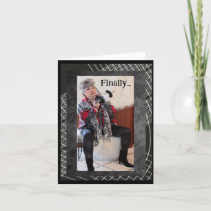 Humourous Going from Winter to Spring Card