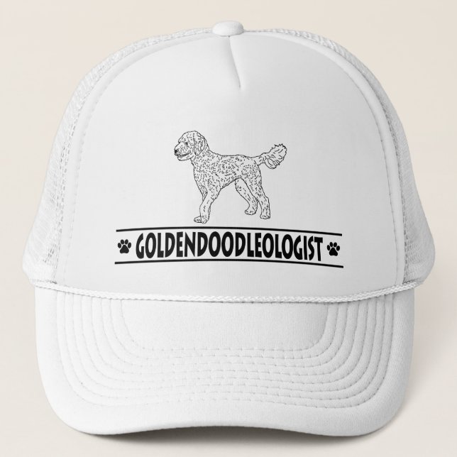 Humourous Goldendoodle Trucker Hat (Front)