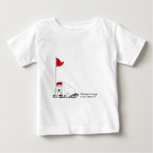 Humourous Golfing Dog Baby T-Shirt