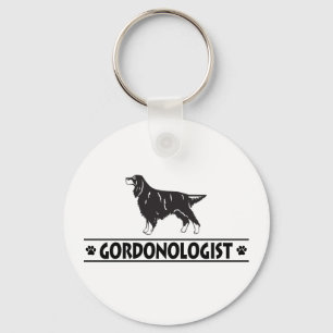 Humourous Gordon Setter Key Ring