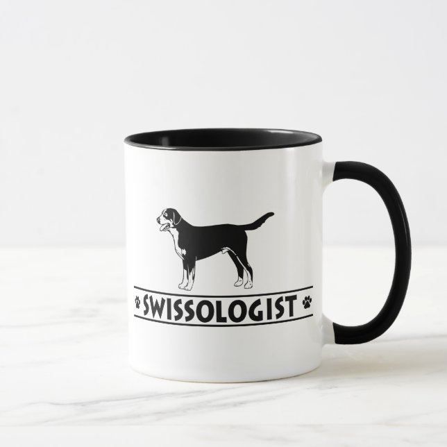 Humourous Greater Swiss Mountain Dog Mug (Right)