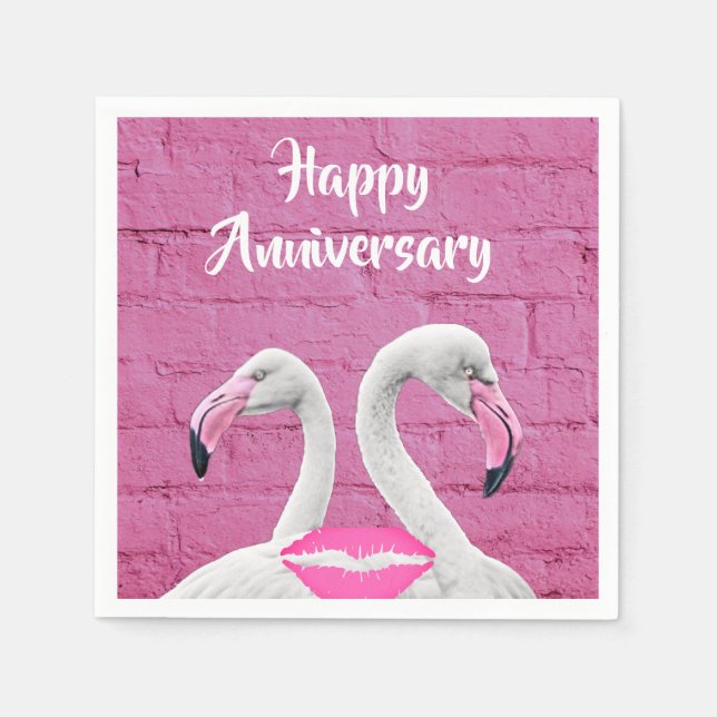 Humourous Happy Anniversary Paper Napkins  (Front)