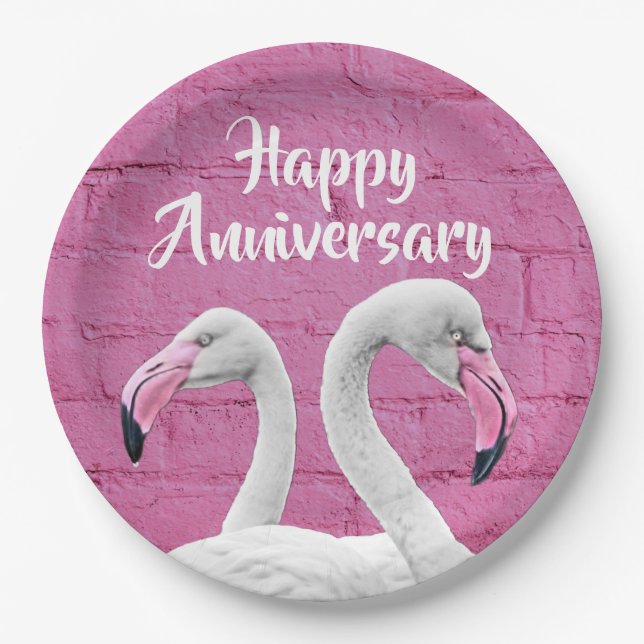 Humourous Happy Anniversary Paper Plates  (Front)