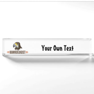 Humourous Hawk Hawks Nameplate