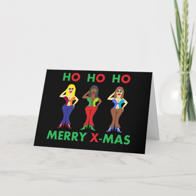 Humourous Holiday X-mas Greeting Card (Front)