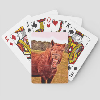 Humourous Horse Themed Playing Cards