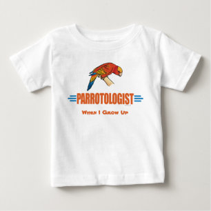 Humourous I Love Parrots Baby T-Shirt