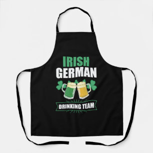 Humourous Irish German Drinking St Patrick Day Apron