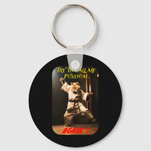 Humourous Karate Theme Key Ring