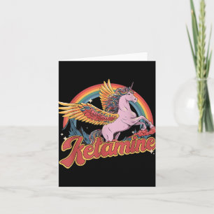 Humourous Ketamine Horse Emergency Funny Mental He Card