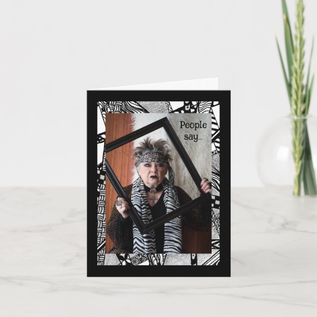 Humourous Key to Happiness Greeting Card (Front)