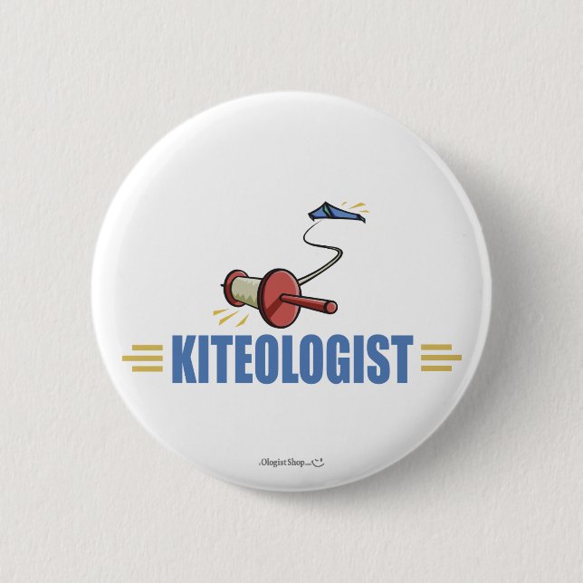 Humourous Kite Flying 6 Cm Round Badge (Front)