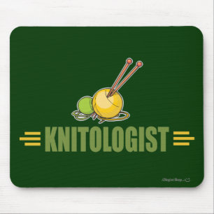 Humourous Knitting Mouse Pad