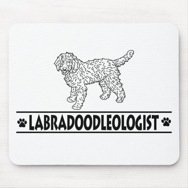 Humourous Labradoodle Mouse Pad (Front)