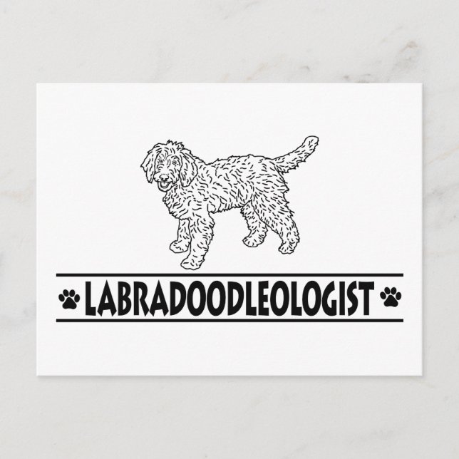 Humourous Labradoodle Postcard (Front)