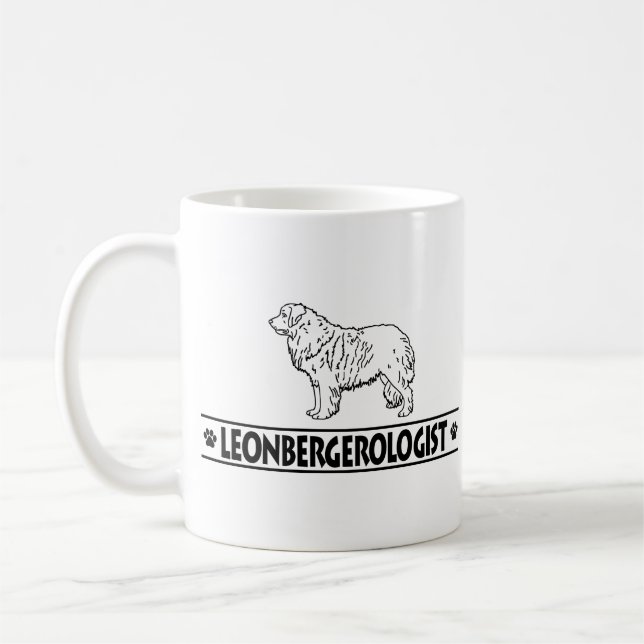 Humourous Leonberger Coffee Mug (Left)
