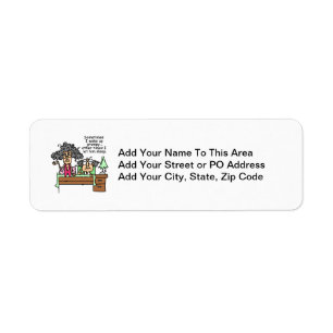 Humourous Let Grumpy Sleep Return Address Label