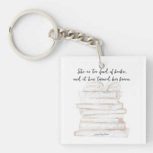 Humourous Little Women Book Lover Quote  Key Ring