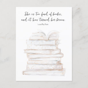Humourous Little Women Book Lover Quote Postcard
