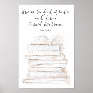 Humourous Little Women Book Lover Quote Poster