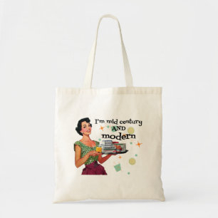Humourous Mid-Century and Modern Retro Tote Bag