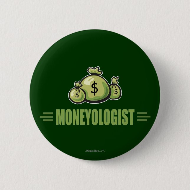 Humourous Money 6 Cm Round Badge (Front)